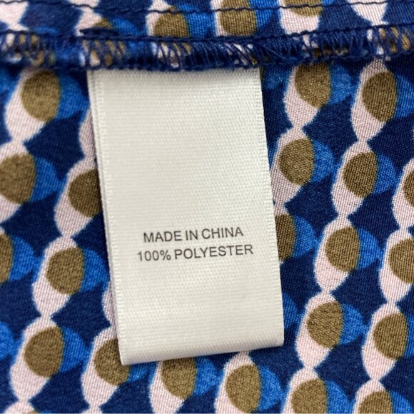 CeCe By Cynthia Steffe Womens Patterned Bow Tie Neck Dress Size 2 - Picture 7 of 8